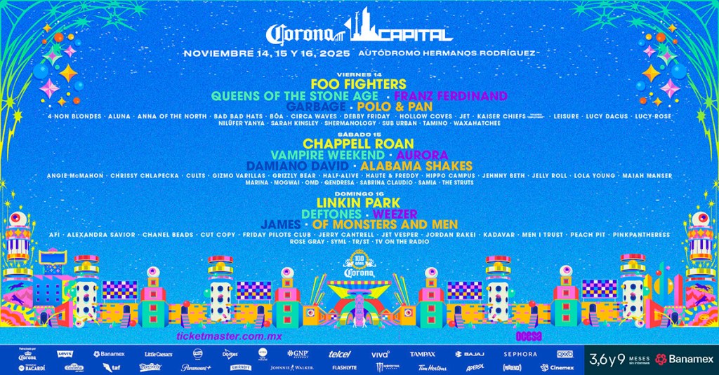 Prepárate para llorar, bailar y gritar: así se vivirá el Corona Capital&nbsp;2025