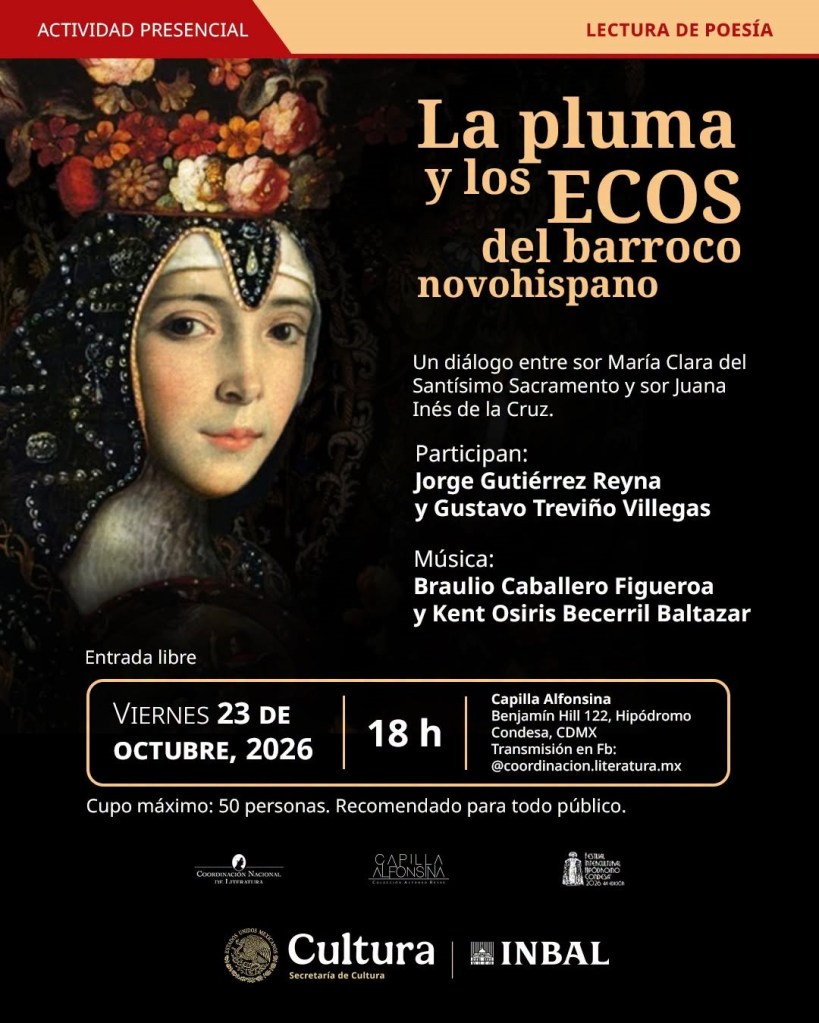 Sor Juana y sor María Clara dialogarán entre poesía y música barroca en la Capilla&nbsp;Alfonsina